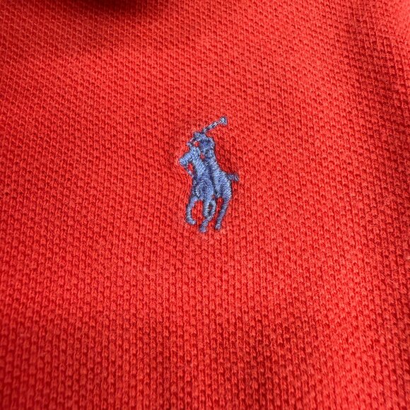 Boys' POLO by RALPH LAUREN Cotton Mesh‎ Long Sleeve Polo Red | Size 18 months - Picture 6 of 9